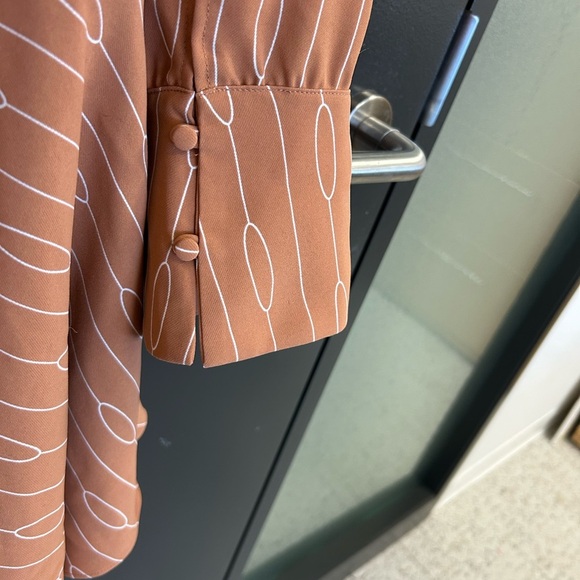 C/MEO Collective S EUC ultra wrap classic pattern blouse dress classic and lux - Picture 5 of 15